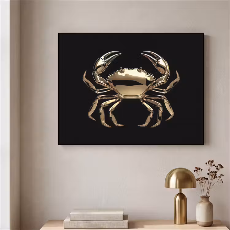 Art Frame - Goud - Krab - Dieren - Zwart — 3