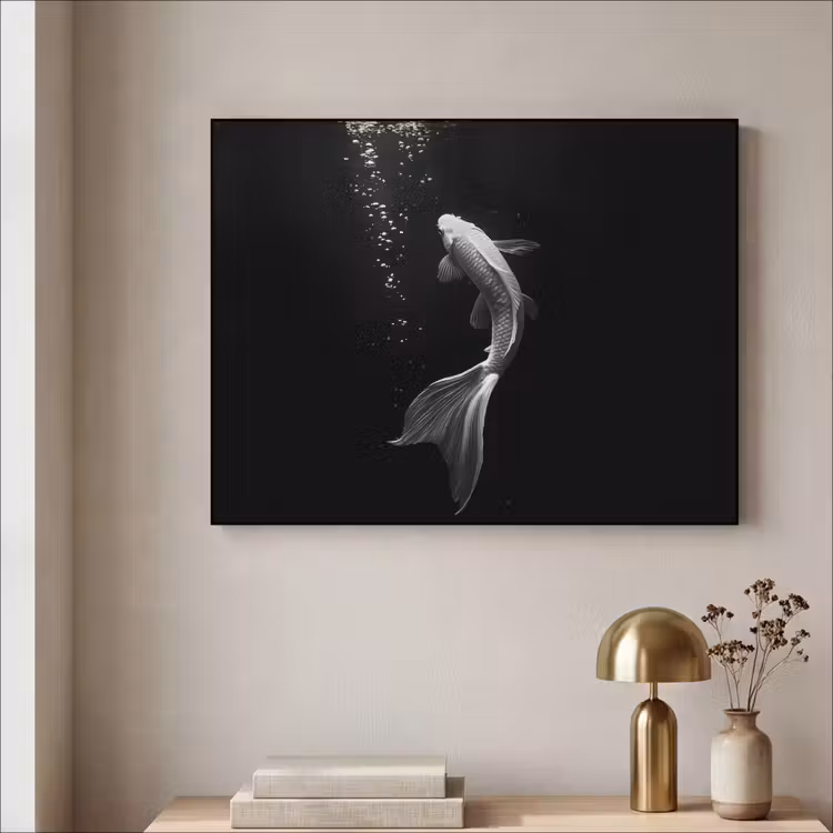Art Frame - Koi - Vis - Wit - Zwart — 3