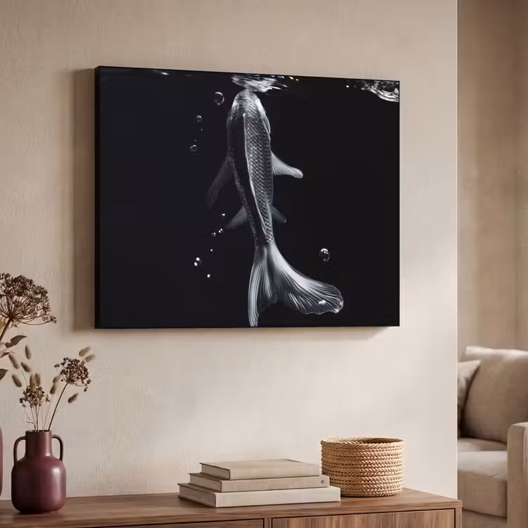 Art Frame - Koi - Vissen - Water - Zwart — 4