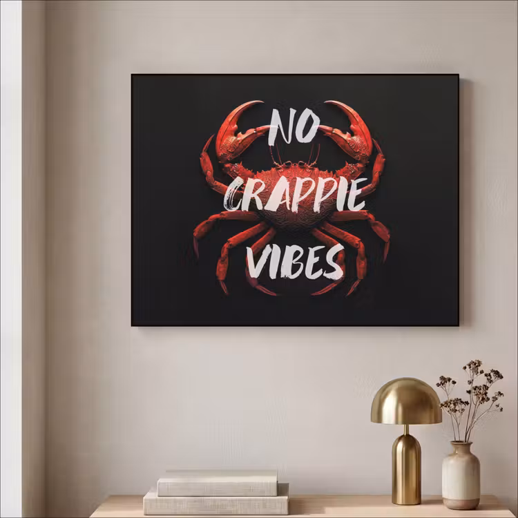 Art Frame - Krab - Rood - Tekst - Zwart — 3