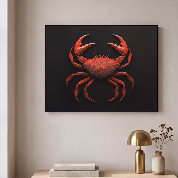 Art Frame - Krab - Rood - Vissen - Schaaldieren — 3