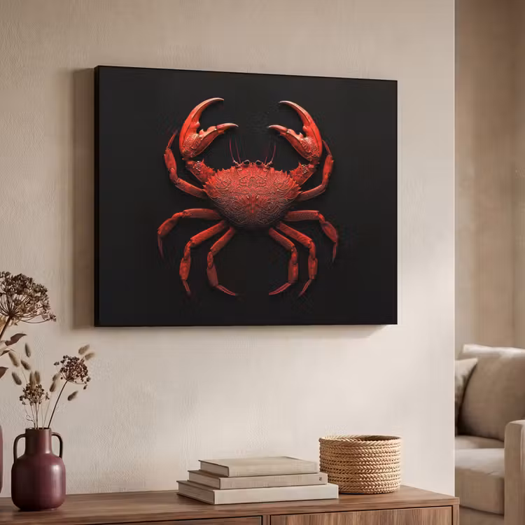 Art Frame - Krab - Rood - Vissen - Schaaldieren — 4