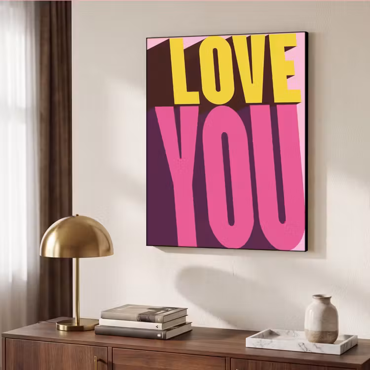 Art Frame - Love - Tekst - Roze - Valentijn — 7