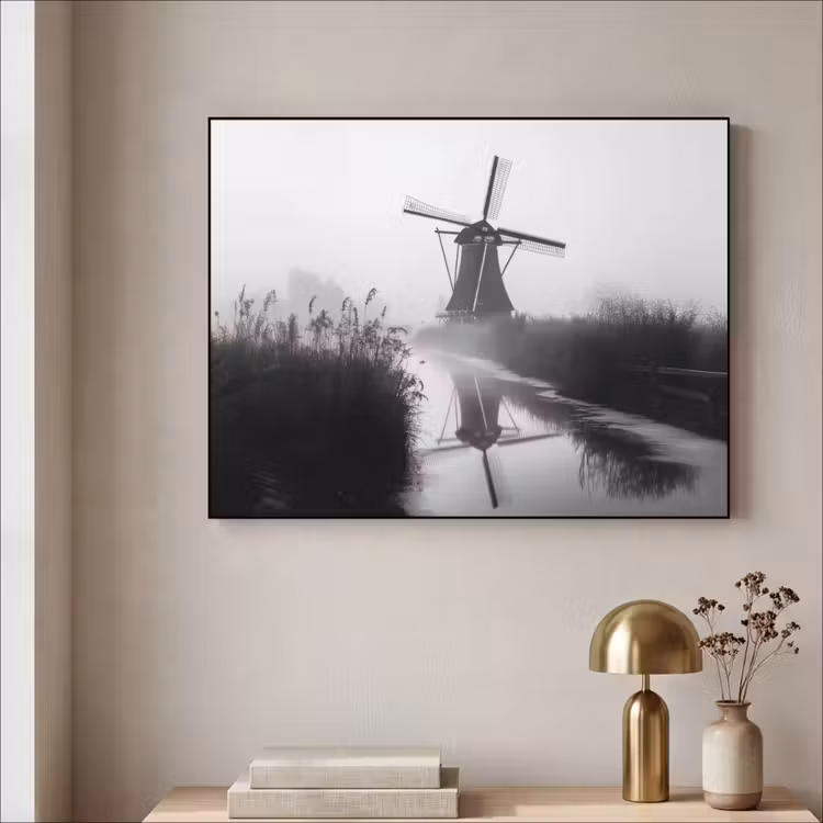 Art Frame - Molen - Weerspiegeling - Landschap - Water — 3
