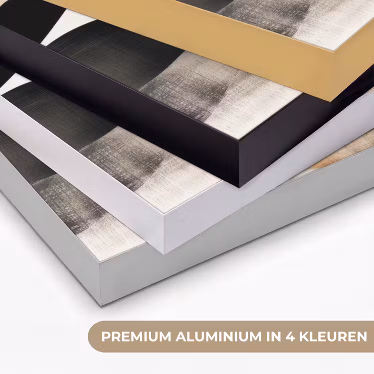 Art Frame - Abstract - Golven - Zwart - Verweerd — 5