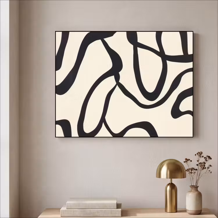 Art Frame - Abstract - Lijnen - Modern - Beige — 3