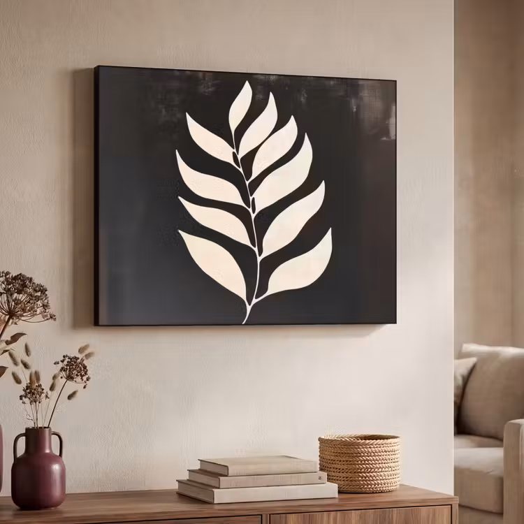 Art Frame - Blad - Wit - Minimalistisch — 4