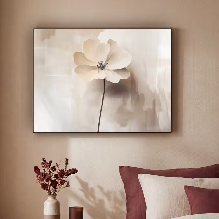 Art Frame - Bloem - Beige - Verf - Schaduw — 2