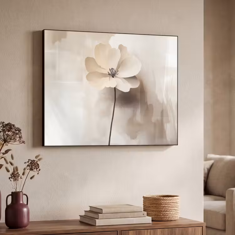 Art Frame - Bloem - Beige - Verf - Schaduw — 4
