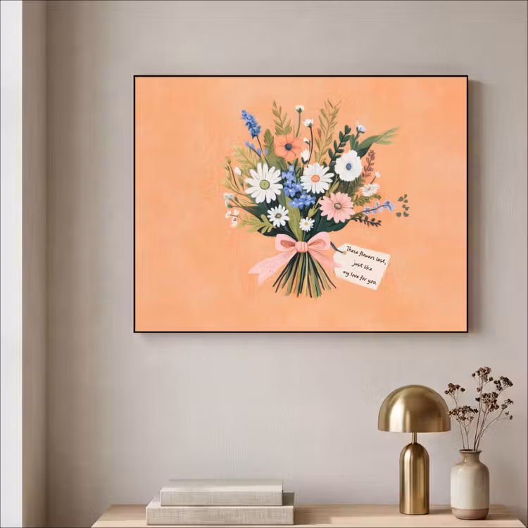Art Frame - Boeket - Strikje - Quote — 3