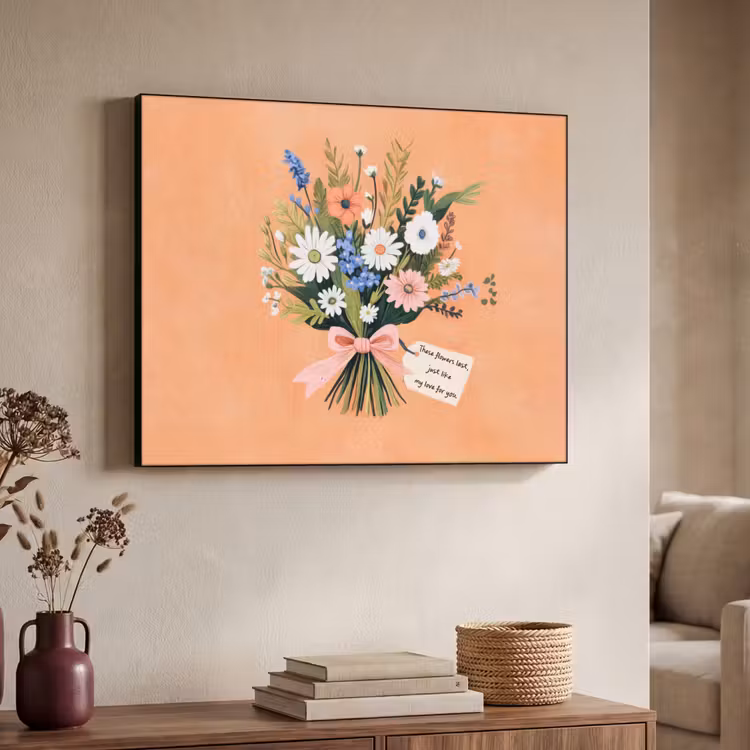 Art Frame - Boeket - Strikje - Quote — 4
