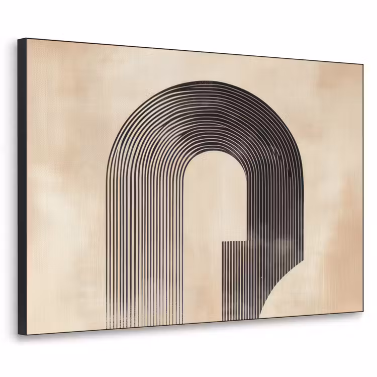 Art Frame - Boog -  Strepen - Minimalistisch - Zwart — 1