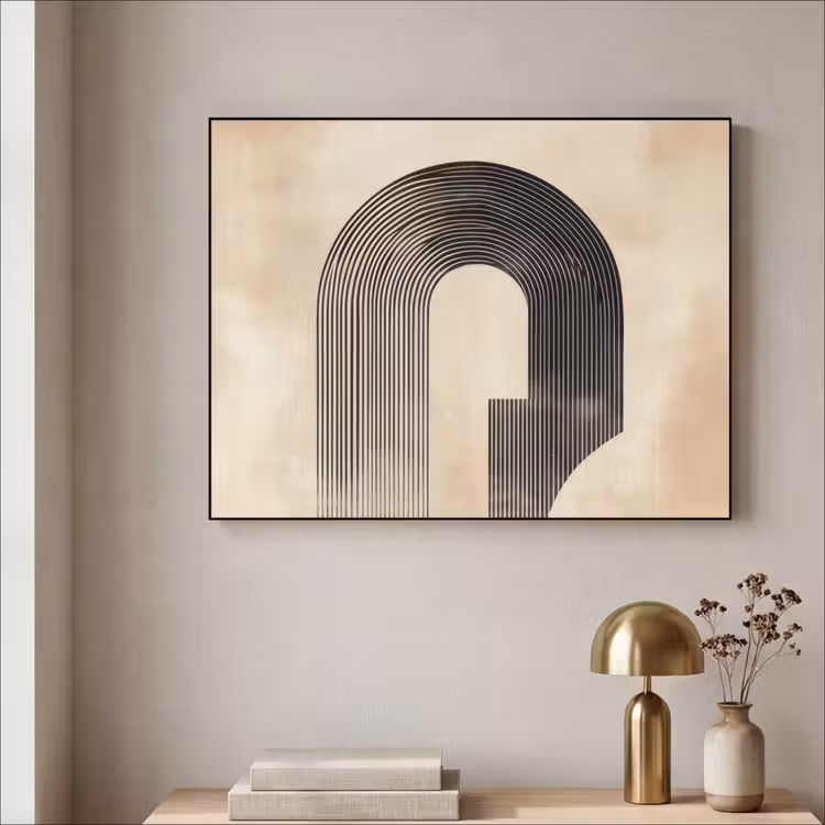 Art Frame - Boog -  Strepen - Minimalistisch - Zwart — 3