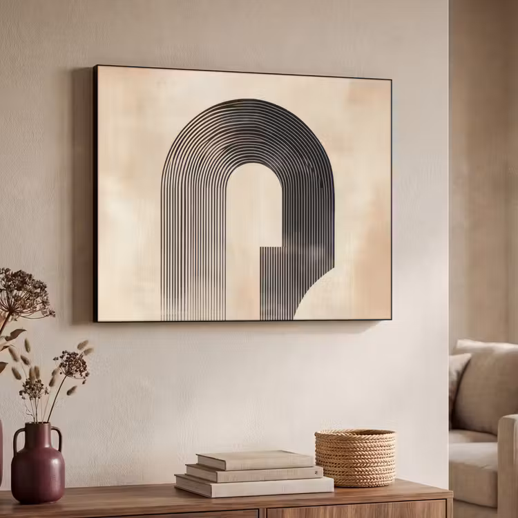 Art Frame - Boog -  Strepen - Minimalistisch - Zwart — 4