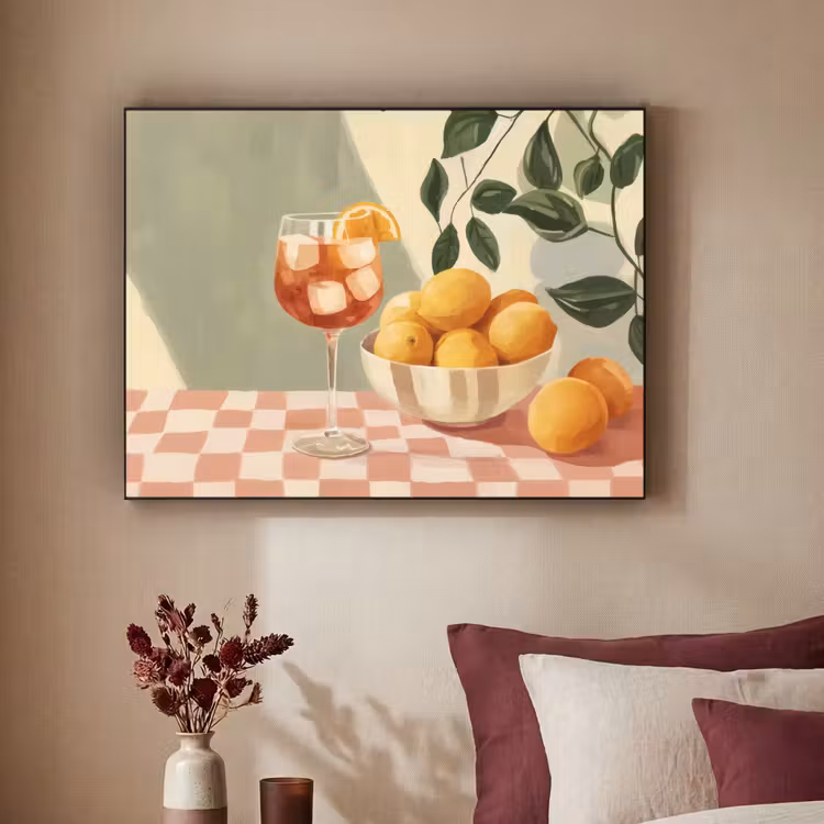 Art Frame - Citroenen - Glas - Tafelkleed - Geblokt — 2