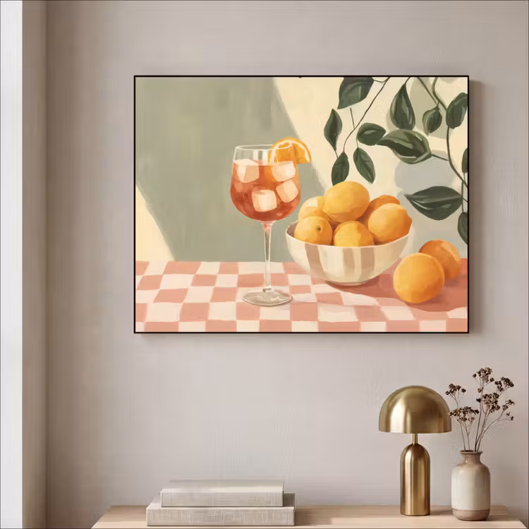 Art Frame - Citroenen - Glas - Tafelkleed - Geblokt — 3