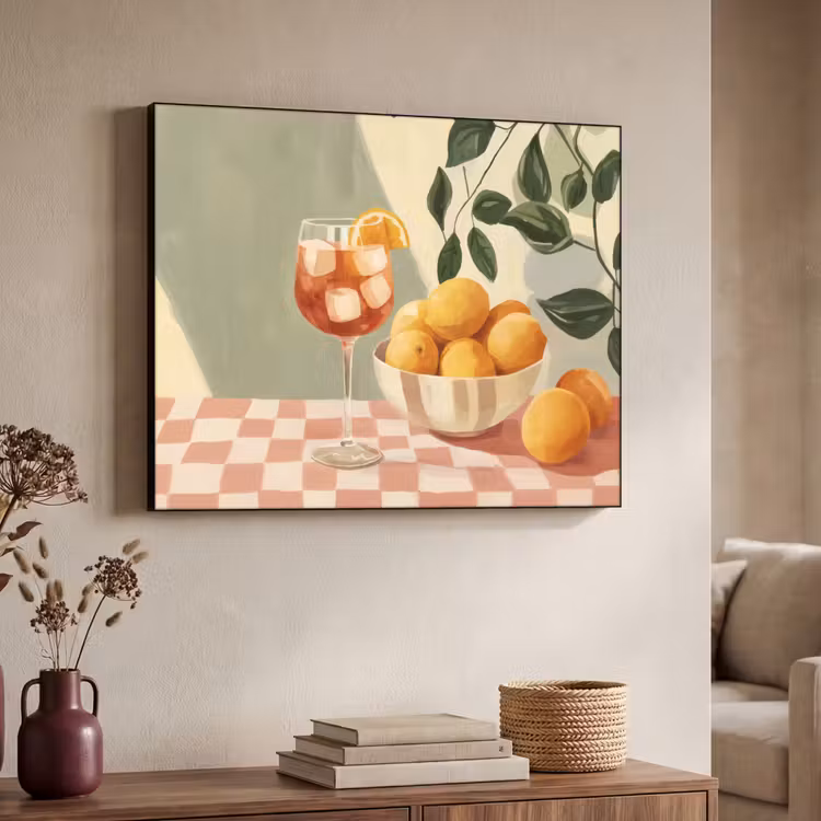Art Frame - Citroenen - Glas - Tafelkleed - Geblokt — 4