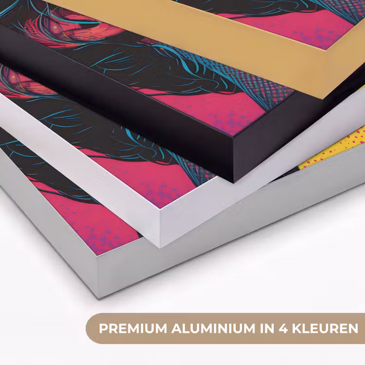Art Frame - Close-up - Vrouwengezicht - Stippen - Geel — 5