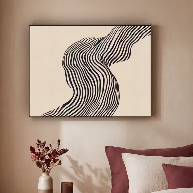 Art Frame - Golvend - Lijnen - Abstract - Silhouet — 2