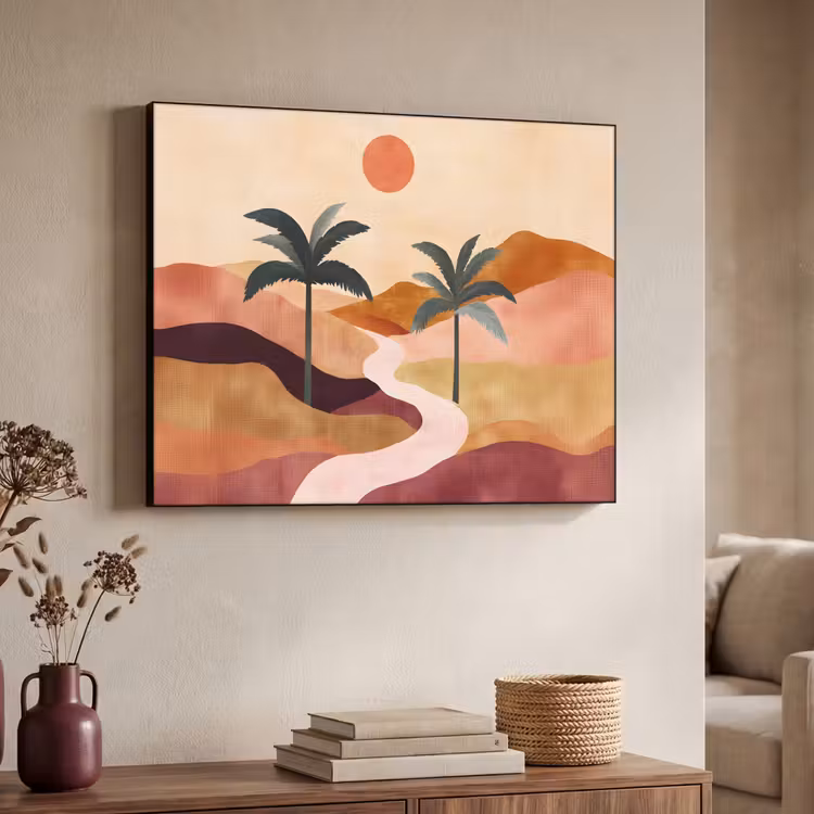 Art Frame - Heuvels - Palmbomen - Abstract — 4