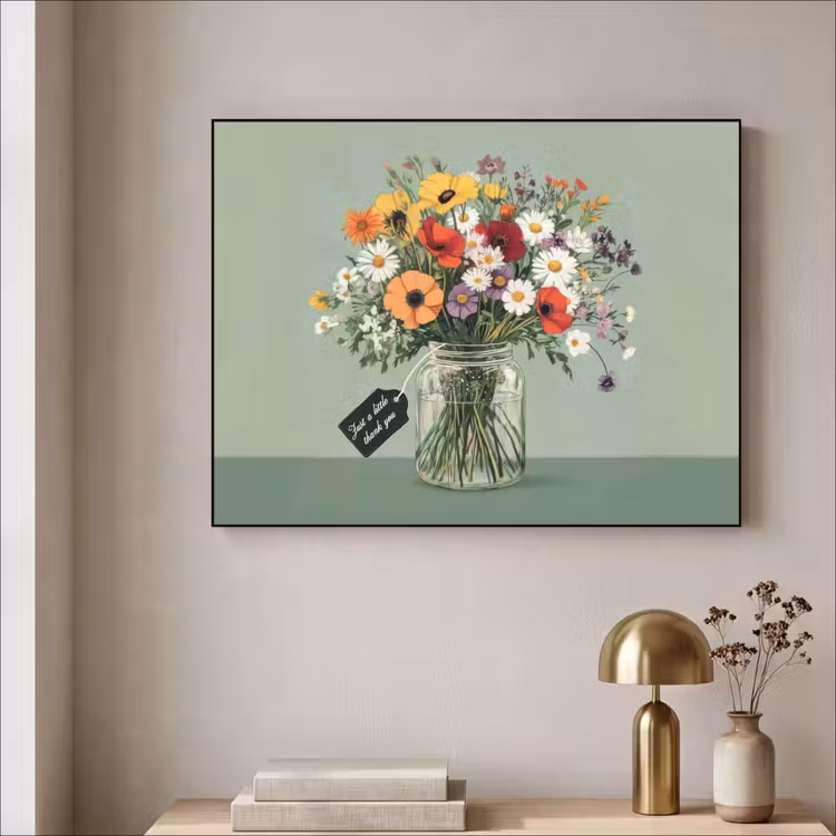 Art Frame - Bloemen - Vaas - Kaartje — 3