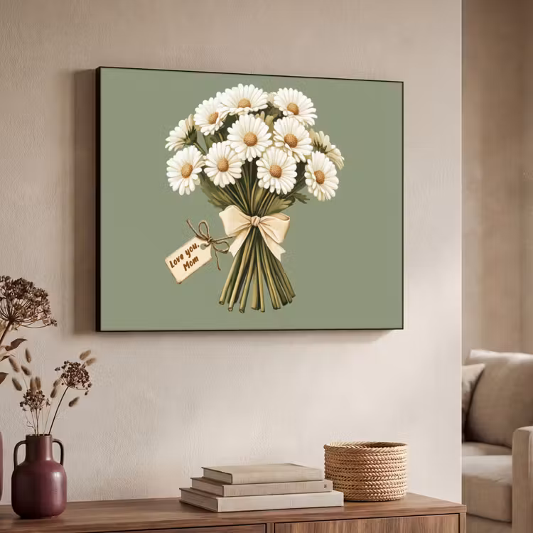Art Frame - Lint - Boeket - Groen - Quote — 4