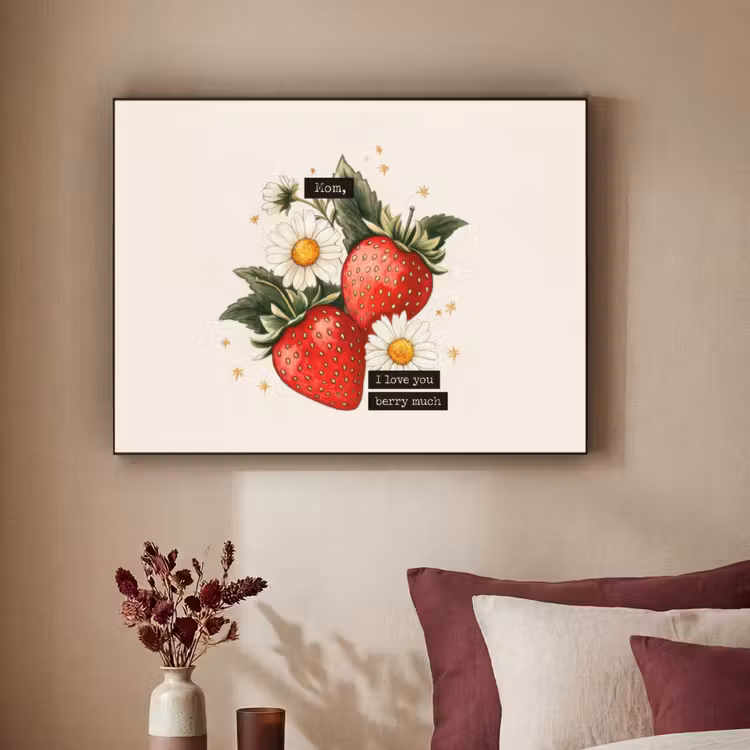 Art Frame - Aardbeien - Madeliefjes - Quote - Sterretjes — 2
