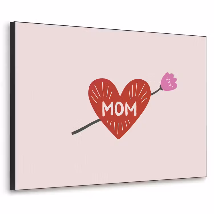 Art Frame - Hart - Rood - Bloem - Moeder — 1