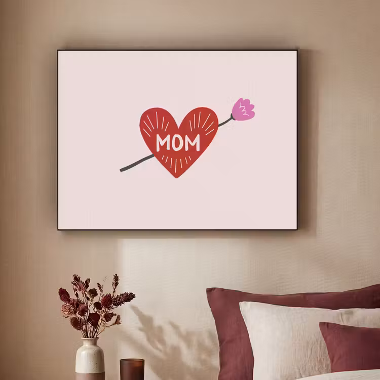 Art Frame - Hart - Rood - Bloem - Moeder — 2