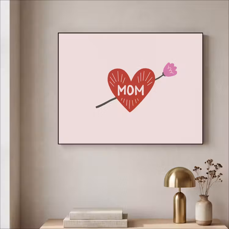 Art Frame - Hart - Rood - Bloem - Moeder — 3