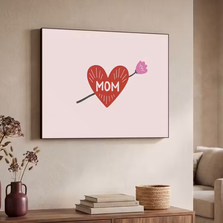 Art Frame - Hart - Rood - Bloem - Moeder — 4