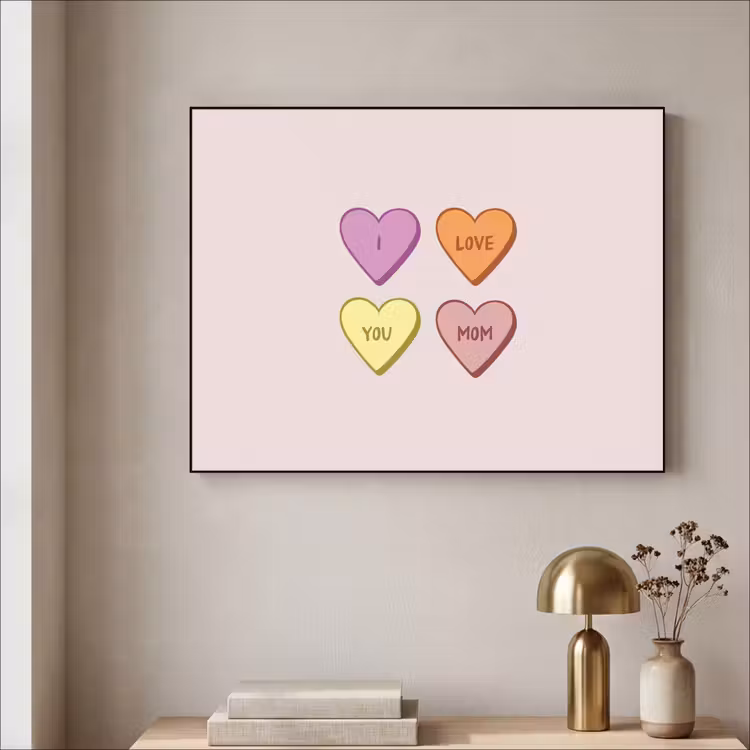Art Frame - Hartjes - Pastel - Liefde - Moeder — 3