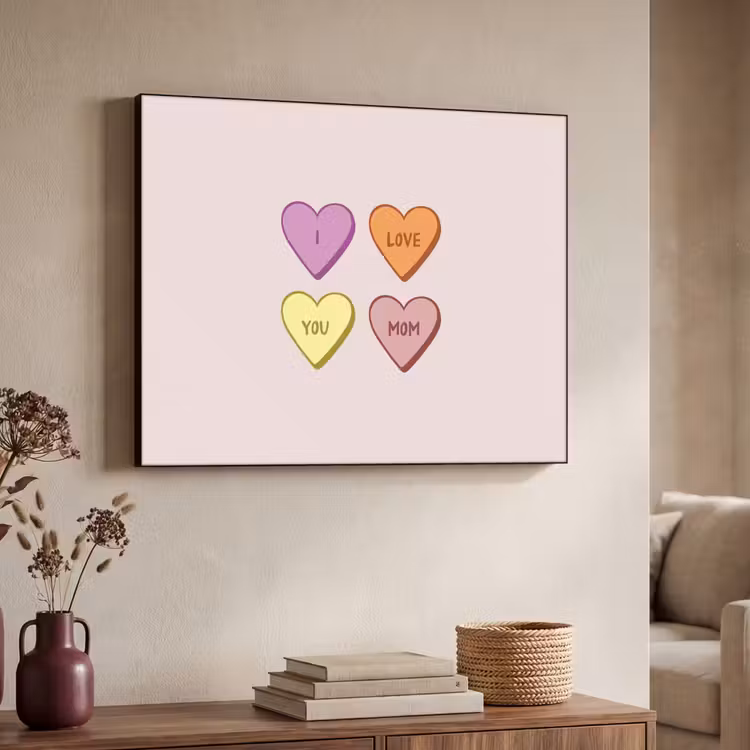 Art Frame - Hartjes - Pastel - Liefde - Moeder — 4