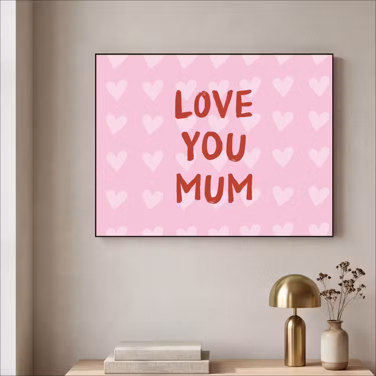 Art Frame - Love - Quote - Moeder - Rood — 3