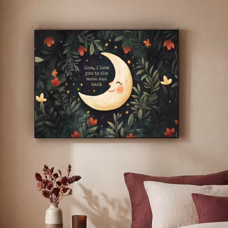 Art Frame - Maan - Quote - Bloemen - Sterren — 2