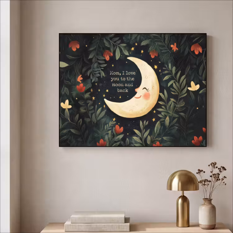 Art Frame - Maan - Quote - Bloemen - Sterren — 3