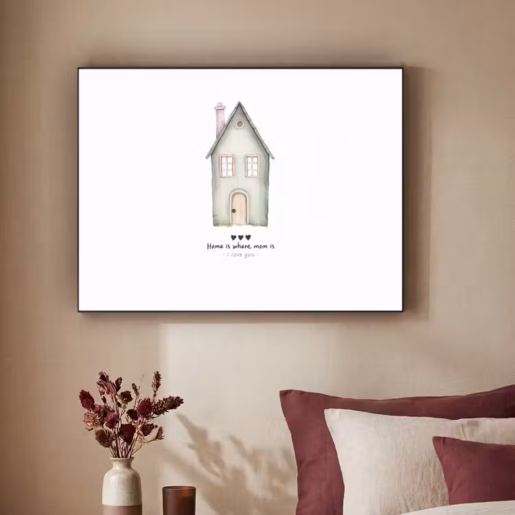 Art Frame - Huisje - Groen - Tekst - Liefdevol — 2