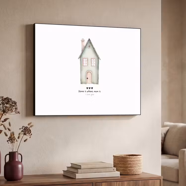 Art Frame - Huisje - Groen - Tekst - Liefdevol — 4