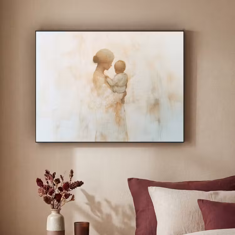 Art Frame - Kind - Moeder - Waterverfschilderij — 2