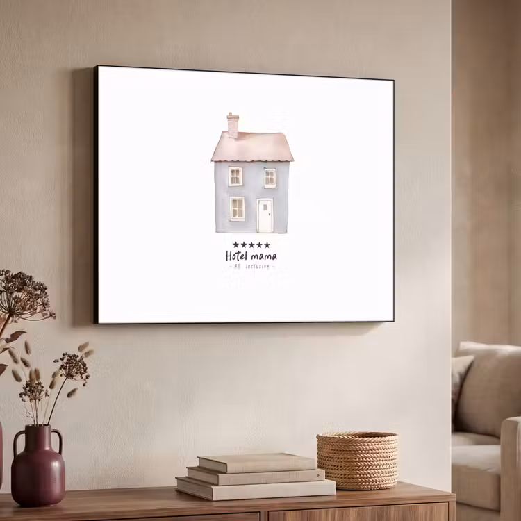 Art Frame - Lichtblauw - Huisje - Mama - Tekst — 4