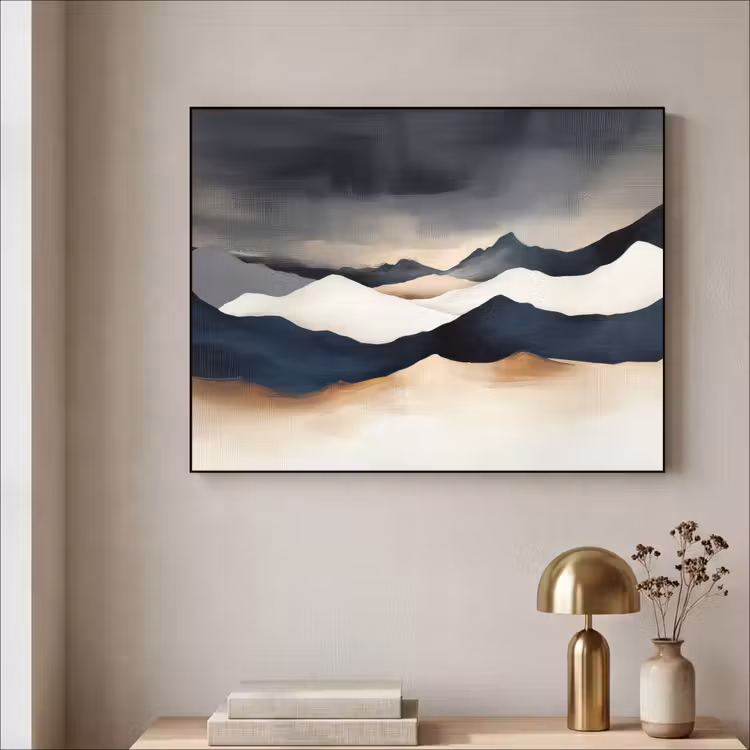 Art Frame - Bergen - Donkerblauw - Landschap — 3