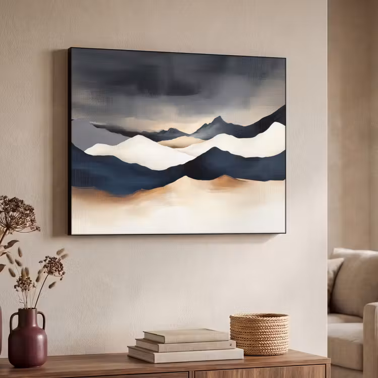 Art Frame - Bergen - Donkerblauw - Landschap — 4
