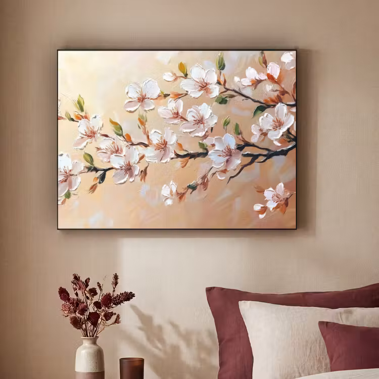 Art Frame - Bloesemtakken - Schilderachtig - Roze — 2