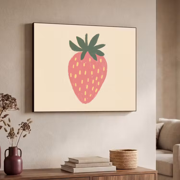 Art Frame - Aardbei - Minimalistisch - Rood - Fruit — 4