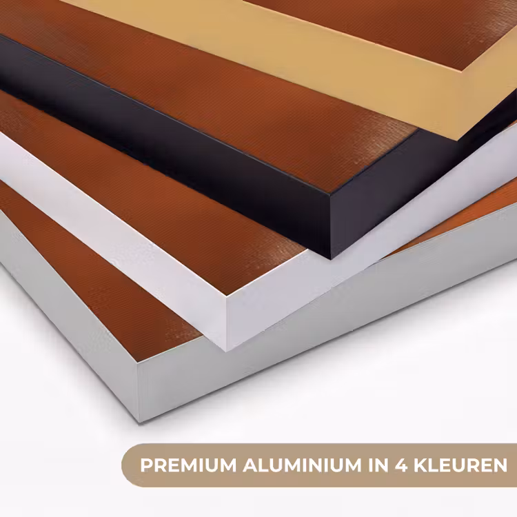 Art Frame - Abstract - Lijnen - Zonnestralen - Roodbruin — 5
