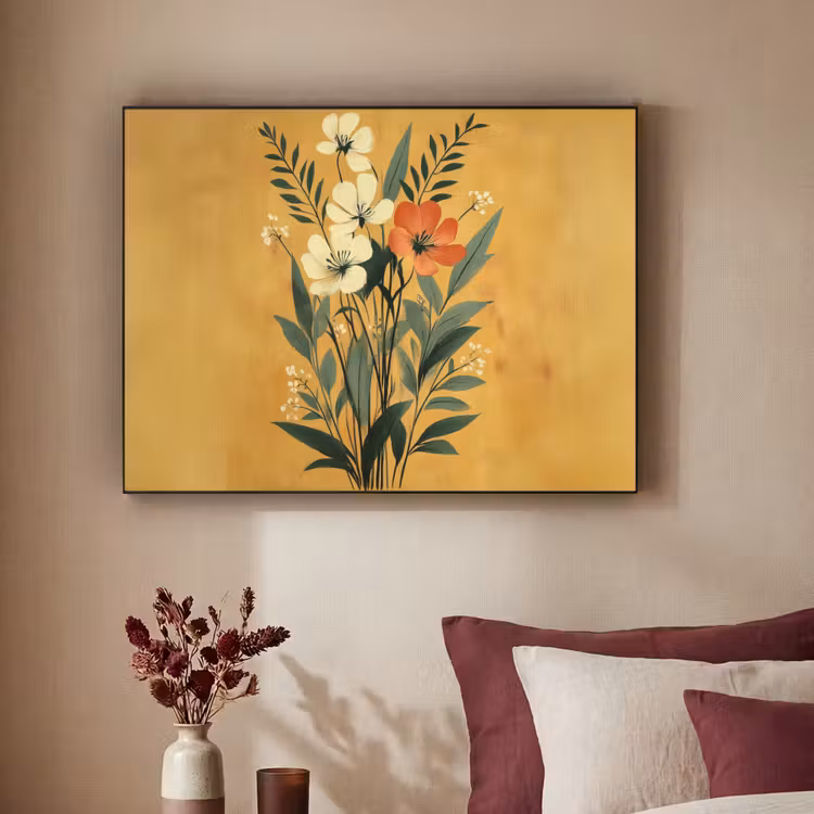 Art Frame - Bladeren - Boeket - Bloemen - Geel — 2