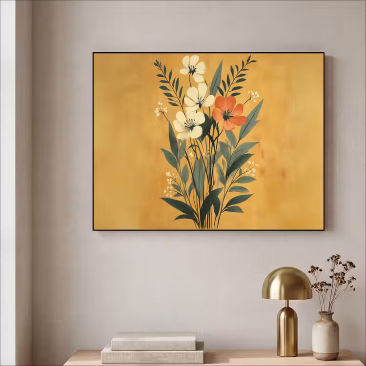 Art Frame - Bladeren - Boeket - Bloemen - Geel — 3