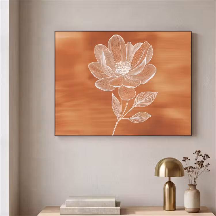Art Frame - Bloem - Minimalistisch - Wit — 3