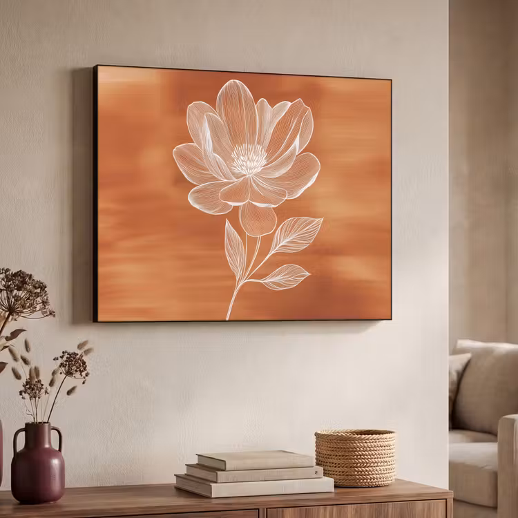 Art Frame - Bloem - Minimalistisch - Wit — 4