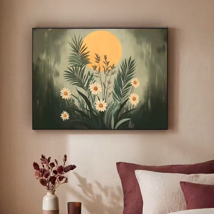 Art Frame - Bloemen - Bladeren - Zon - Groen — 2